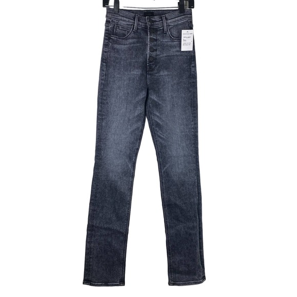 Mother The Pixie Dazzler Skimp Jeans Skinny Jeans Washed Black Train Stops Sz 26 - Picture 1 of 14